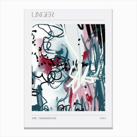 Cranberries Linger - Abstract Song Painting - Music Print Canvas Print