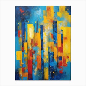 Vivid Metropolis Canvas Print