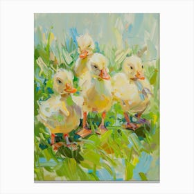 Ducklings Canvas Print