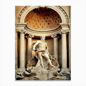 Details Of Fontana Di Trevi Canvas Print