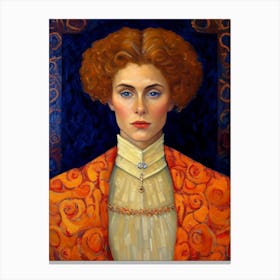 Women Portrait Painting, Elegant Portrait, Female Oil Painting, Moody Antique Art, Antique Oil Portrait, Young Woman Portrait Canvas Print
