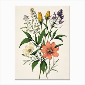 Vintage Flowers Canvas Print