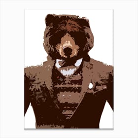 Bear Suit Canvas Print