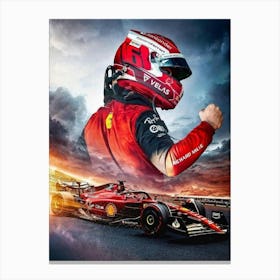 Charles Leclerc 2 Canvas Print