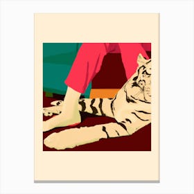Chilling Tiger 3 Canvas Print