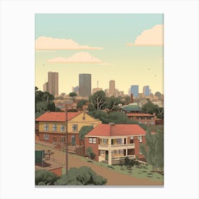 Johannesburg South Africa Travel Illustration 1 Canvas Print