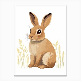 Baby Animal Illustration  Hare 1 Canvas Print
