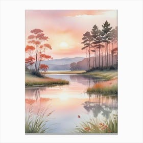 Watercolor Landscape Art Print (3) Canvas Print