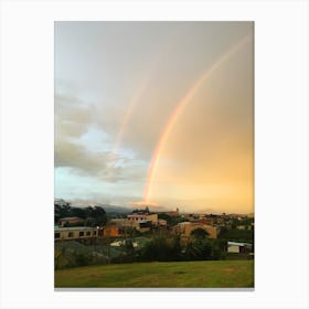 Rainbow in Costa Rica - Vertical Canvas Print