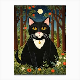 Cat In The Woods Canvas Print