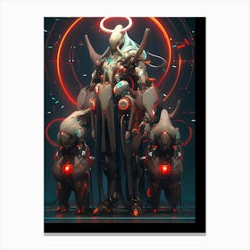 Adamantium Elephant Canvas Print