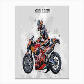 Miguel Oliveira Riders Street Art Canvas Print