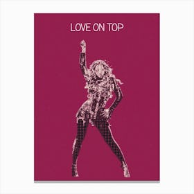 Beyoncé Love On Top Canvas Print