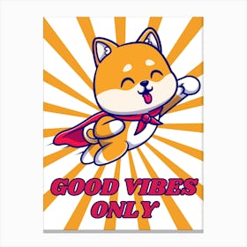 Good Vibes Only Canvas Print