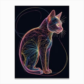 Abstract Cat 9 Canvas Print