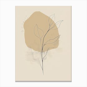 Dublin Botanical Garden Boho Line Art Canvas Print