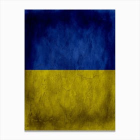 Ukraine Flag Texture Canvas Print