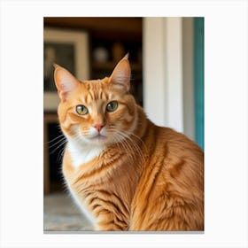 Orange Tabby Cat Canvas Print