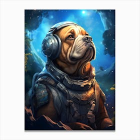 Space Dog Canvas Print