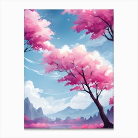 Sakura Trees 3 Canvas Print