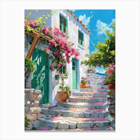 Greece Painting 14 Canvas Print