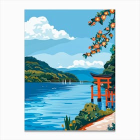 Ise Japan 3 Colourful Illustration Canvas Print