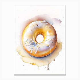 Buttermilk Donut Cute Neon 4 Canvas Print