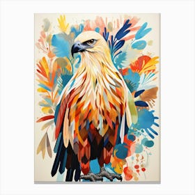 Bird Painting Collage Golden Eagle 3 Canvas Print