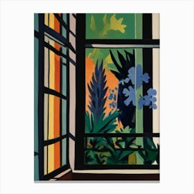 Window In The Garden Canvas Print