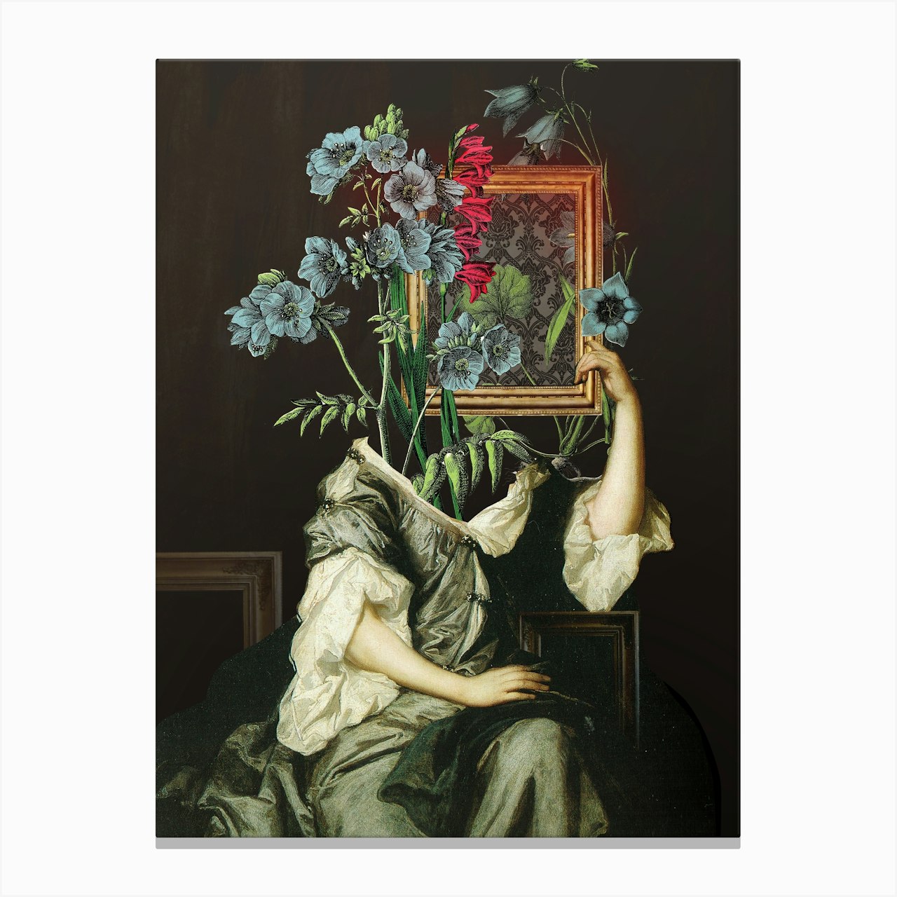 Florales Portrait Disaster Art Print by Marko Koeppe - Fy