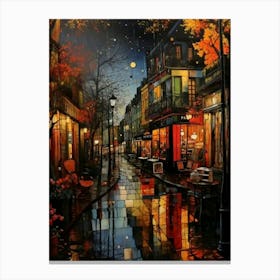 Paris At Night Canvas Print