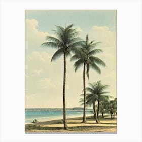 Fisherman'S Beach Australia Vintage Canvas Print