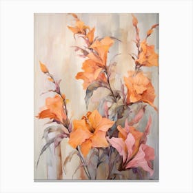 Fall Flower Painting Larkspur 1 Canvas Print
