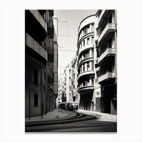Valencia, Spain, Black And White Photography 4 Canvas Print