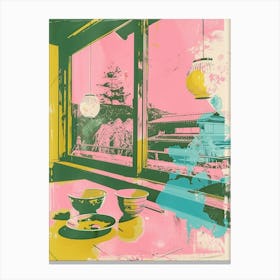 Karuizawa Japan Duotone Silkscreen 2 Canvas Print