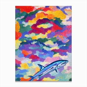 Ghost Shark Matisse Inspired Canvas Print