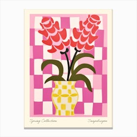 Spring Collection Snapdragon Flower Vase 4 Canvas Print