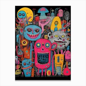 Monsters 5 Canvas Print