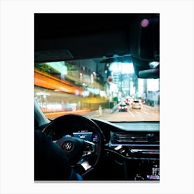 Vehicle View Transportation Drive Car Auto Mirror Vision Driver Street Landscape Traffic (13) Canvas Print