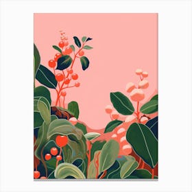 Boho Plant Painting Hoya Carnosa Plant 2 Canvas Print