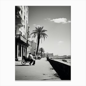 Alexandria, Egypt, Mediterranean Black And White Photography Analogue 1 Canvas Print