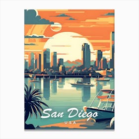 San Diego Travel Canvas Print