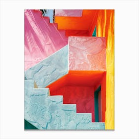 California Dreaming - Vivid Stair L.A Canvas Print