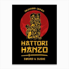 Kill Bill Tarantino Hattori Hanzo Black Toile