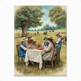 Country Picnic Canvas Print