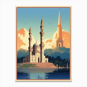 Ortaky Mosque Art Deco 3 Canvas Print