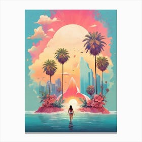 Cali Vibe Art Print 2 Canvas Print