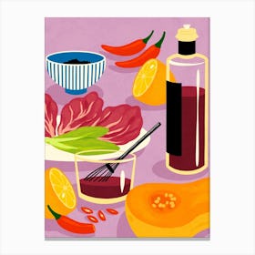 Radiccio Salad Still Life Canvas Print