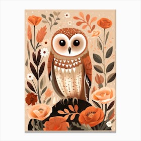 Fall Foliage Owl 1 Canvas Print