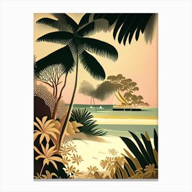 Maldives Beach Rousseau Inspired Tropical Destination Canvas Print